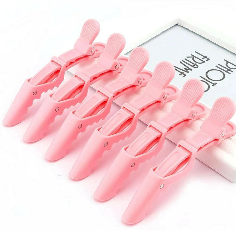 6pcs crocodile hair clips.