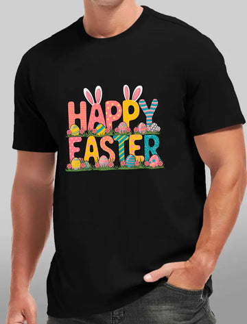 Men ‘happy Easter’ tees