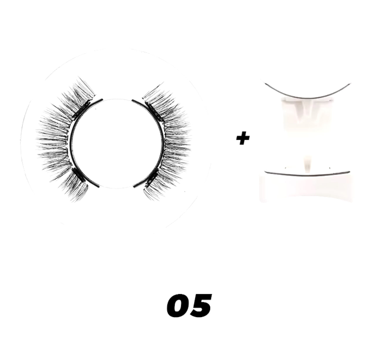 3D magnetic lashes with clip tweezers