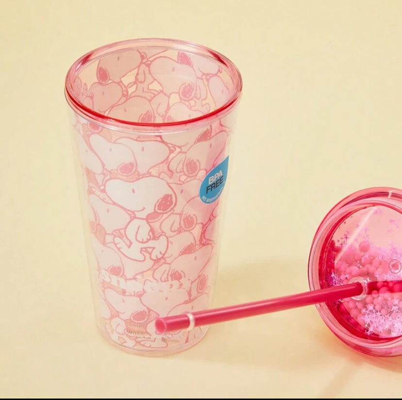 Cute cup with straw