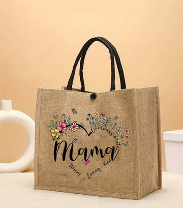 Mama printed handbag