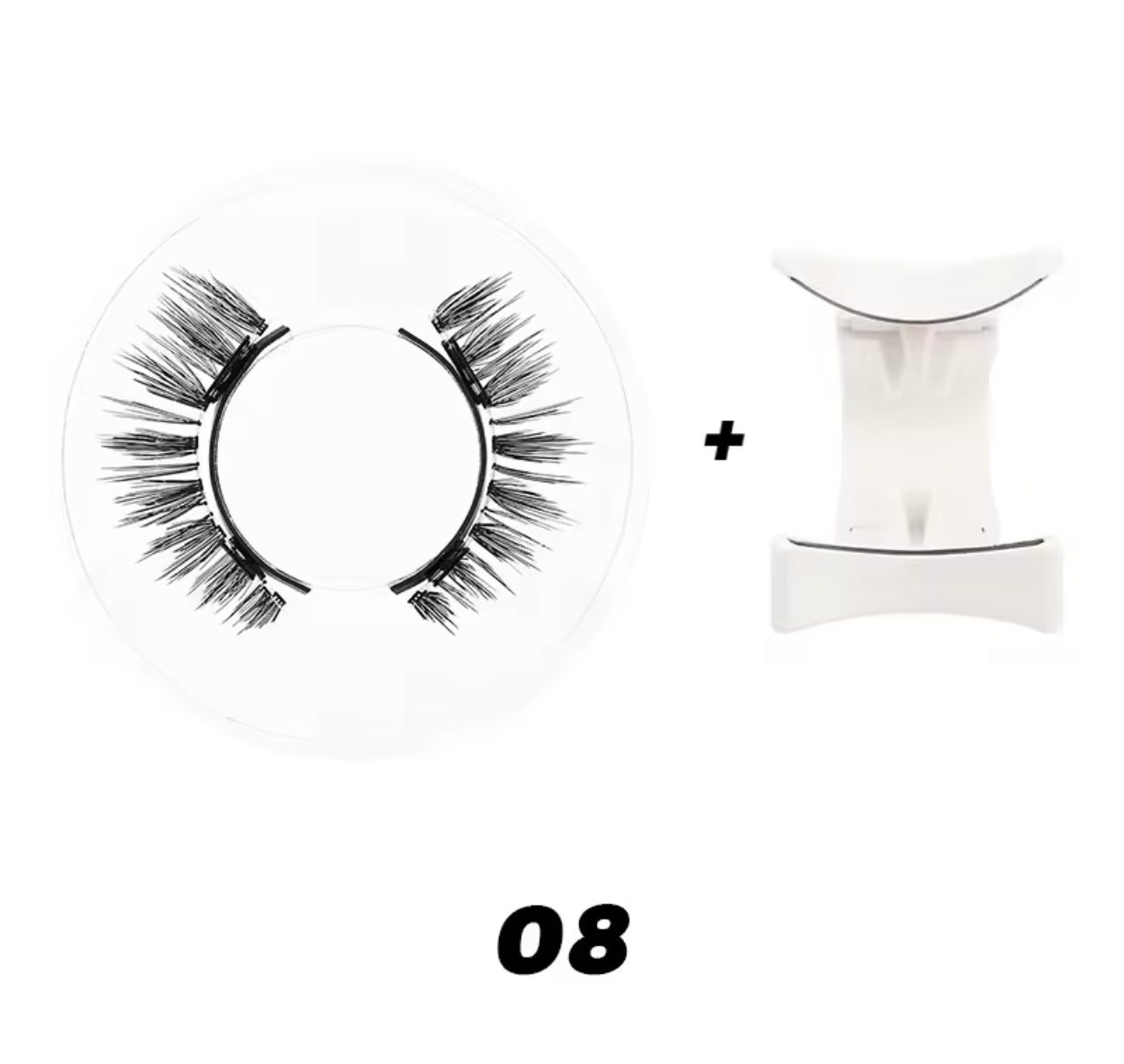 3D magnetic lashes with clip tweezers