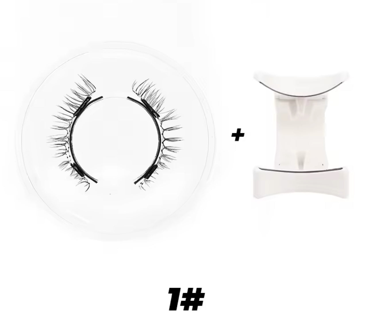 3D magnetic lashes with clip tweezers