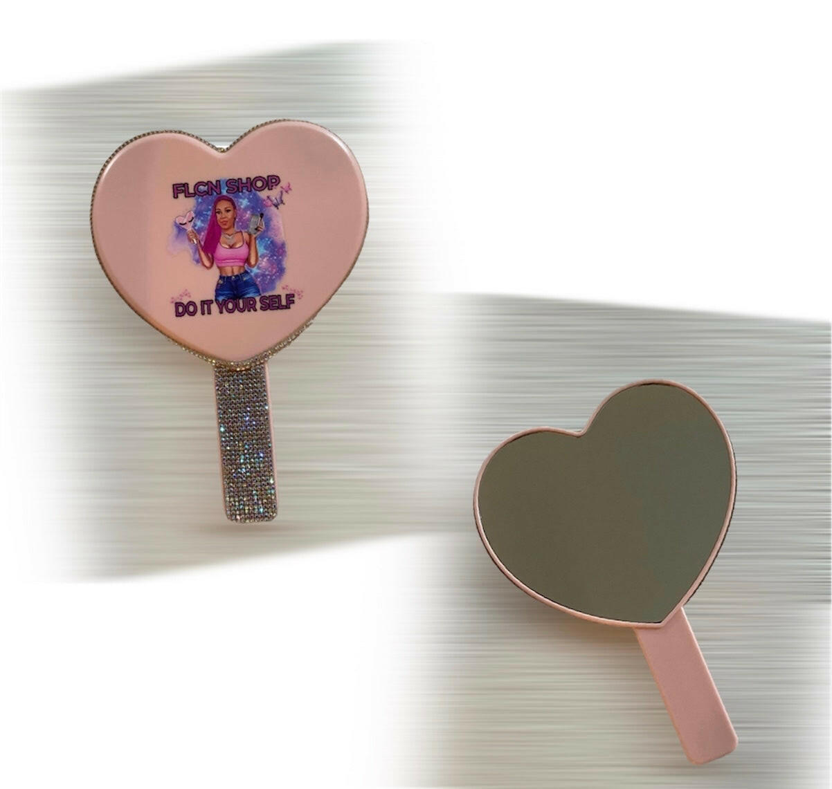 FLCN Cute heart mirror.