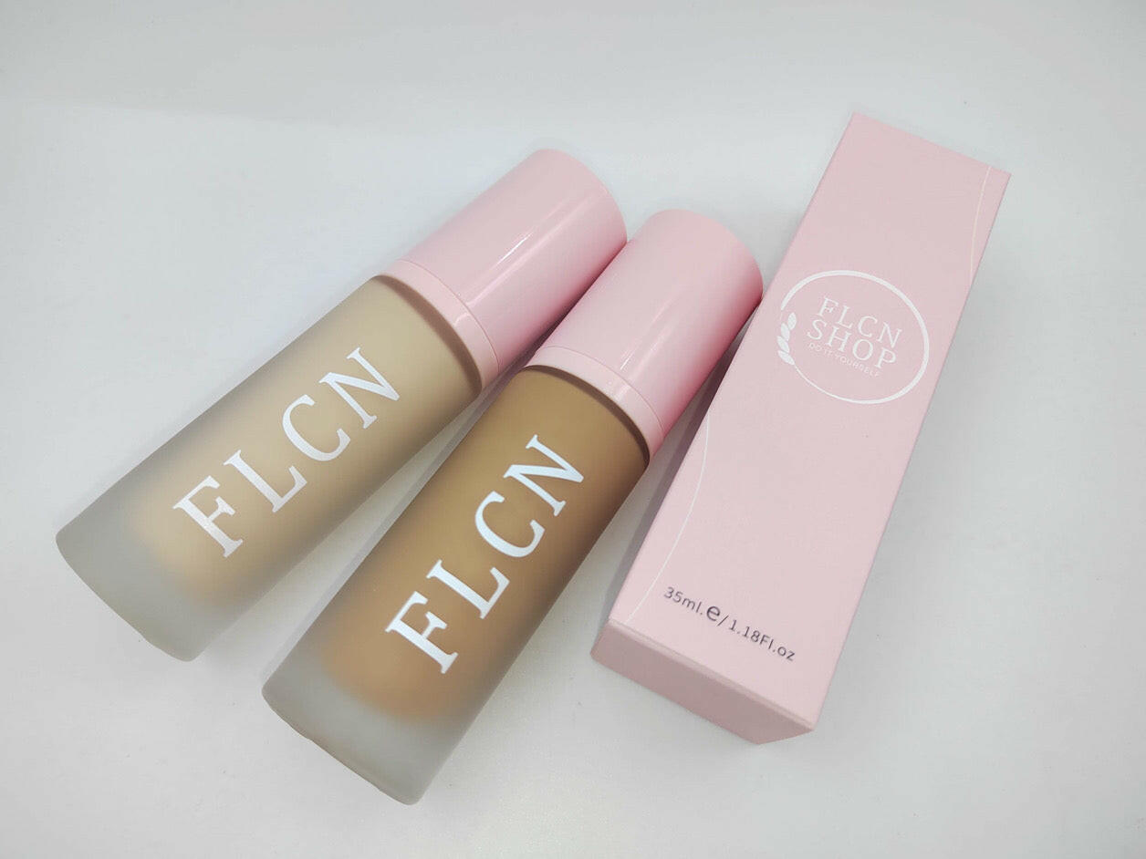 FLCN Vegan, waterproof long wear liquid full coverage Foundation.