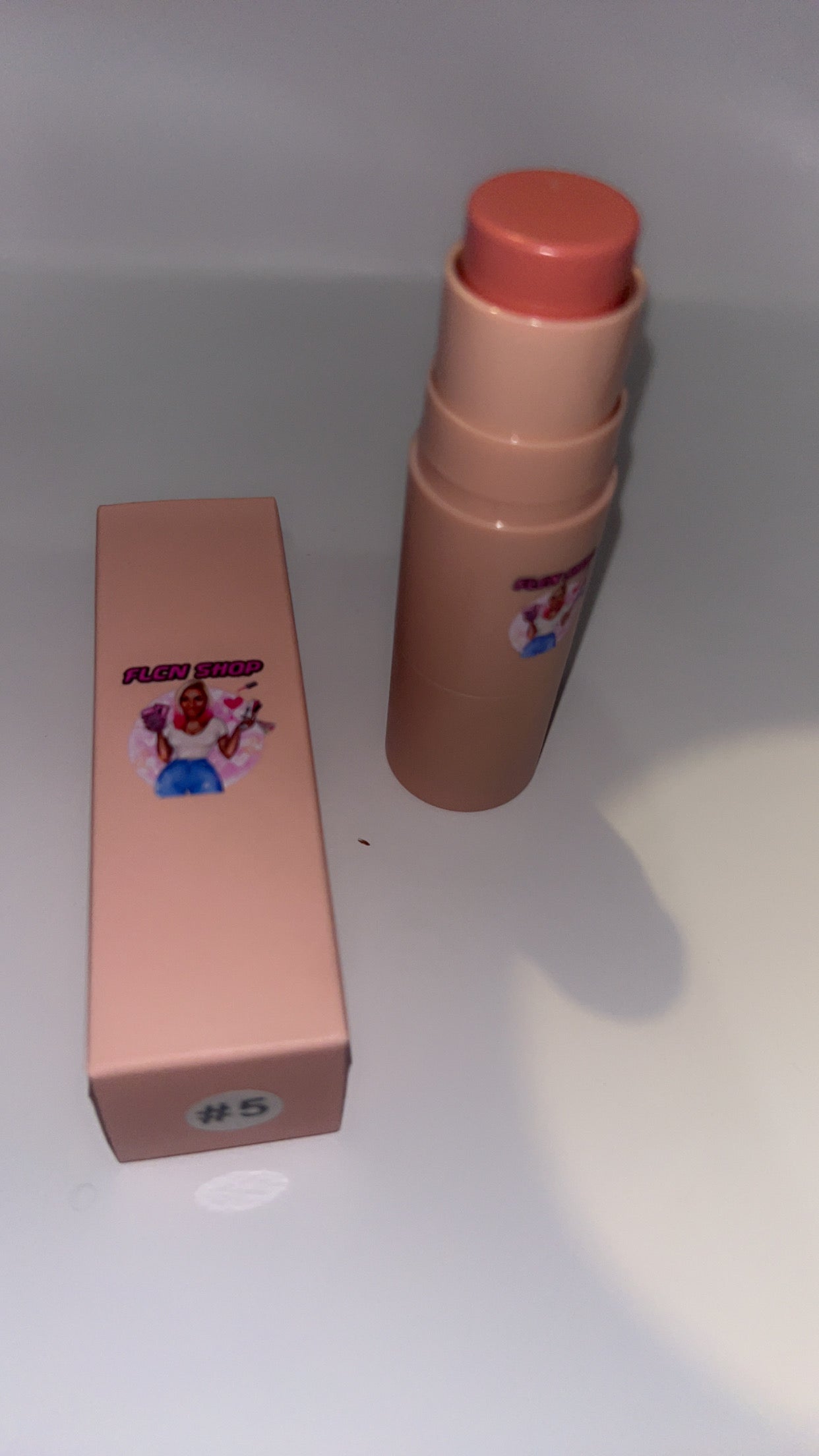2 in 1 blusher and brush stick