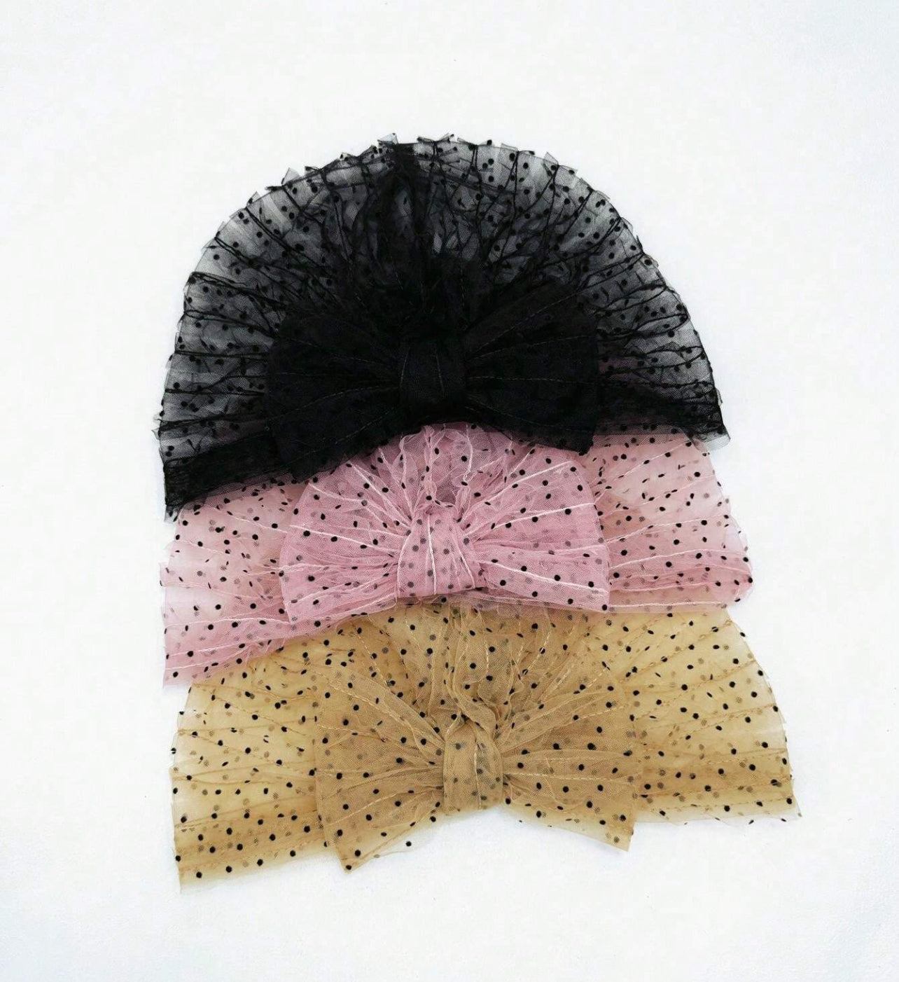 Handmade bow knot breathable turban