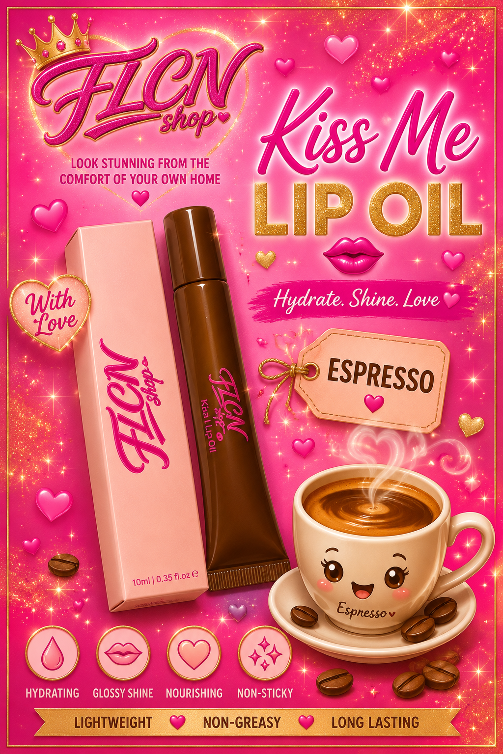 Kiss me lip oils