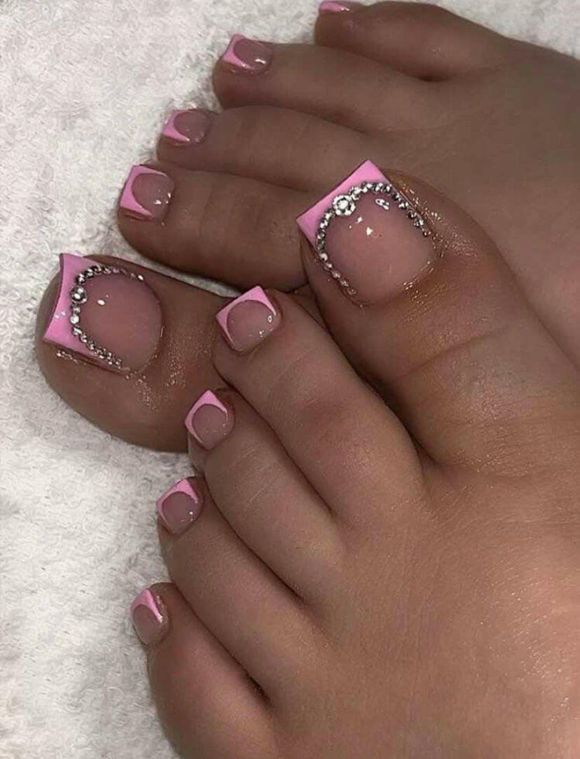 FLCN cute toes press on nails.