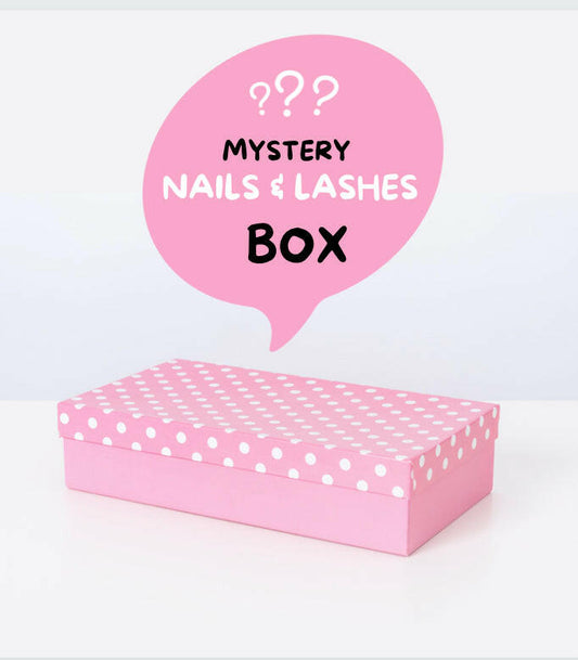 Mystery nails & lashes box.