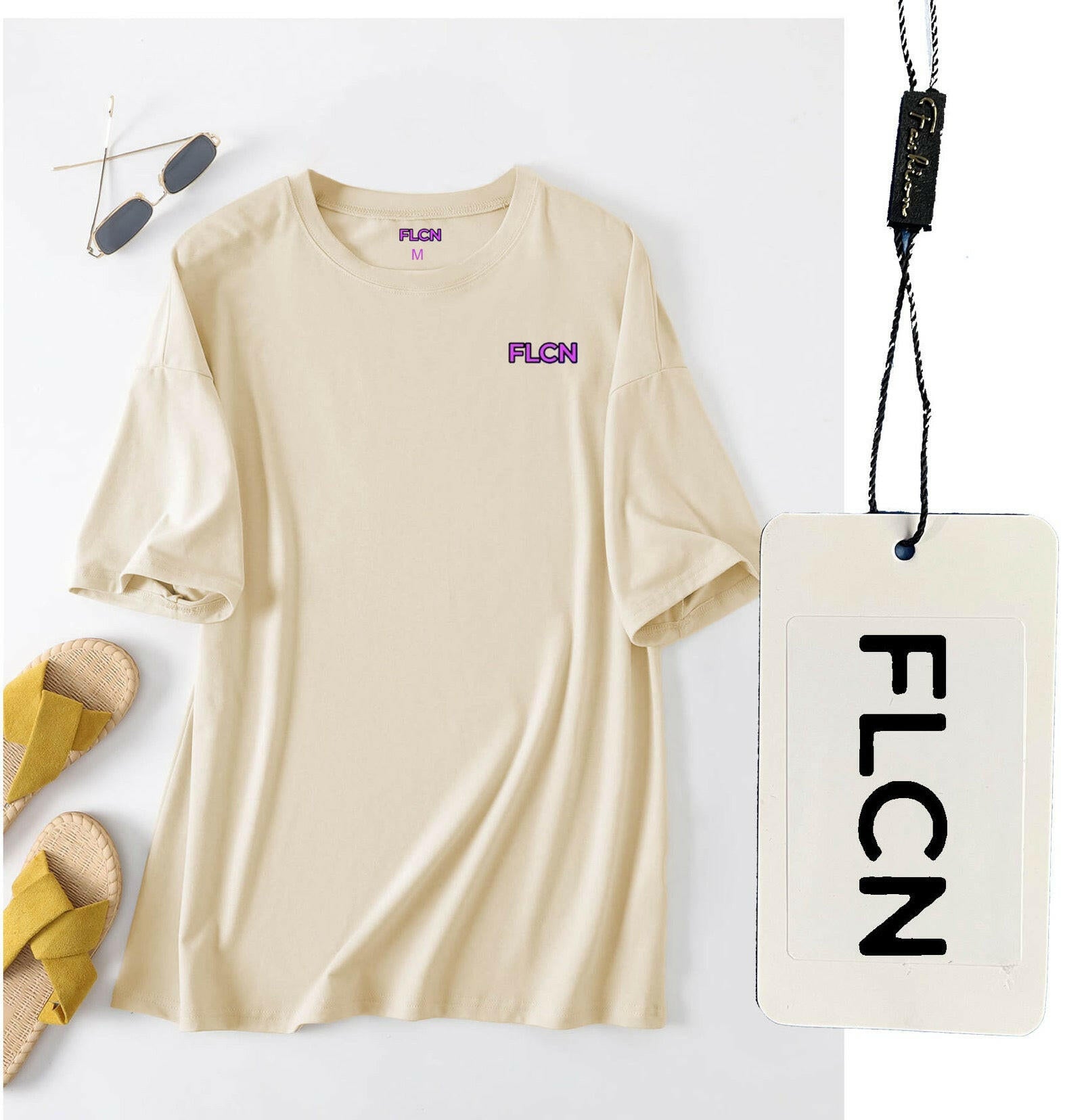 FLCN oversized tee shirt.