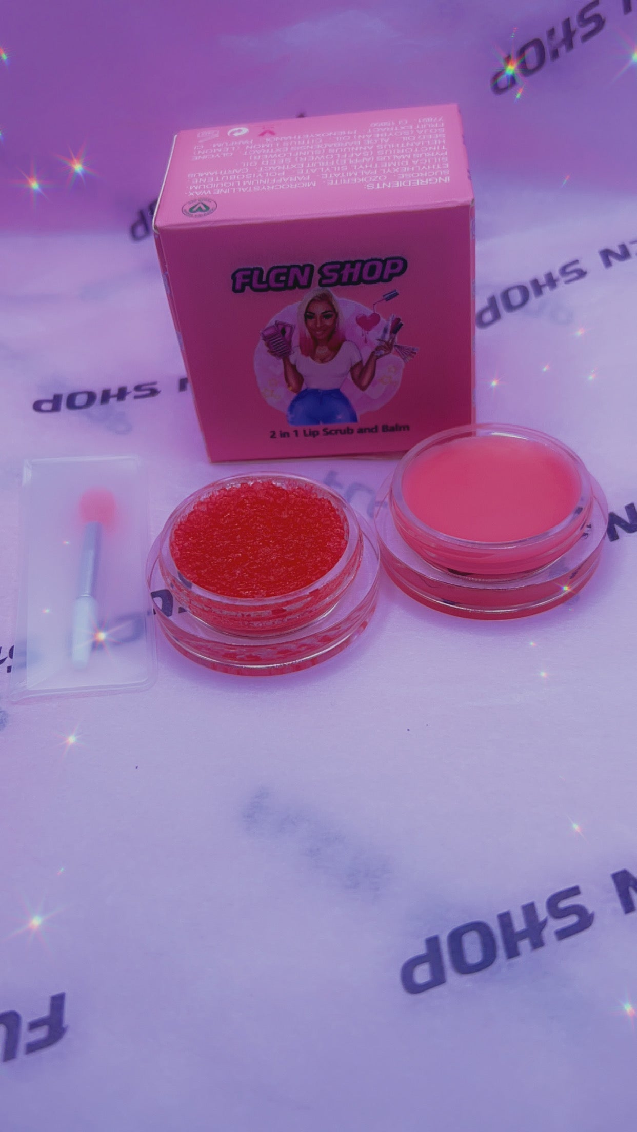 2 in 1 lip scrub and balm