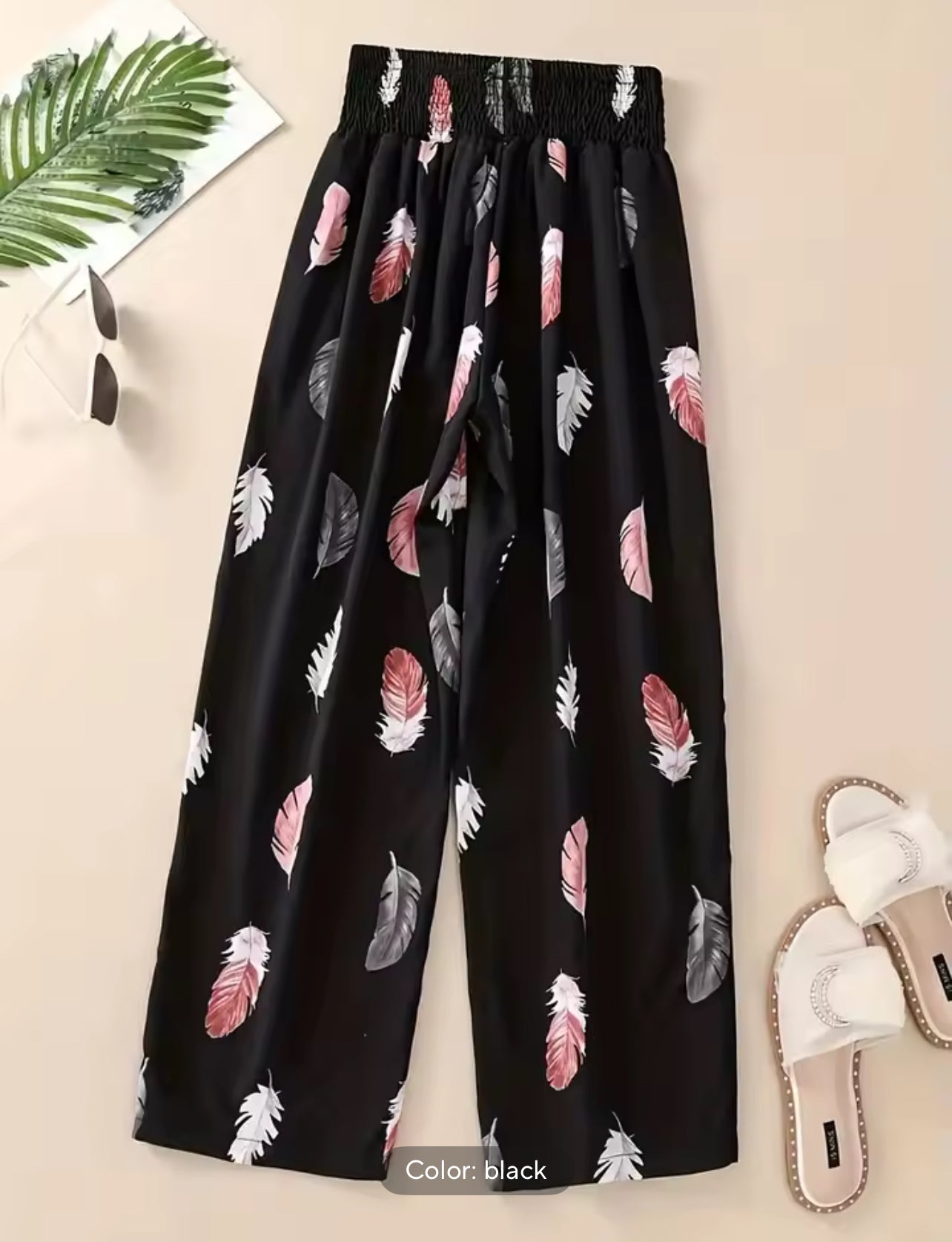 Floral high waist pants *PRE ORDER *