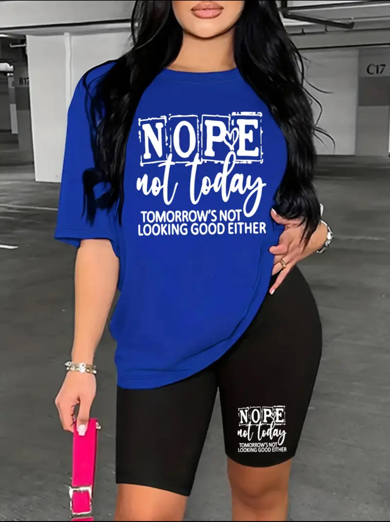 Nope not today two pieces set