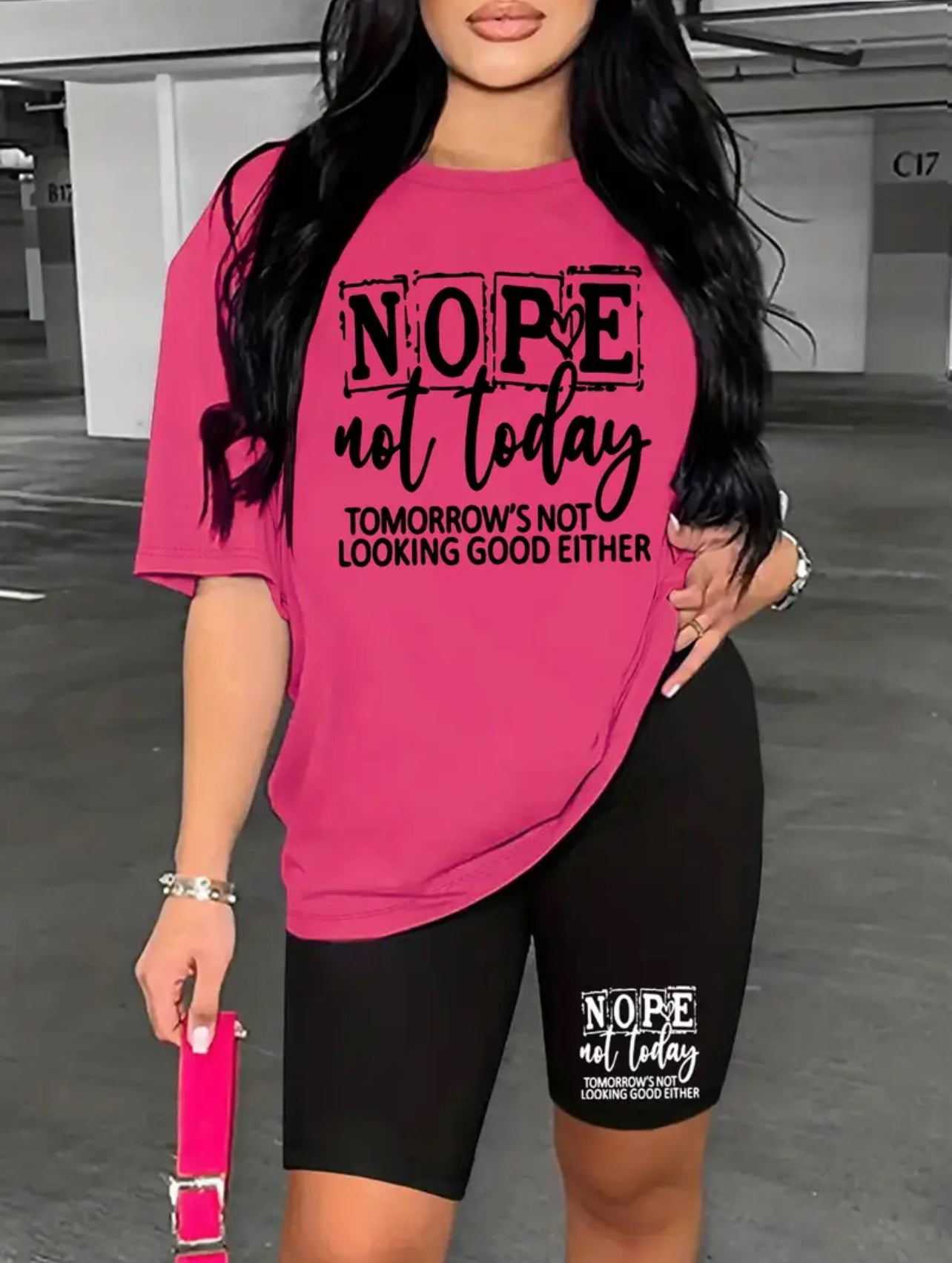 Nope not today two pieces set