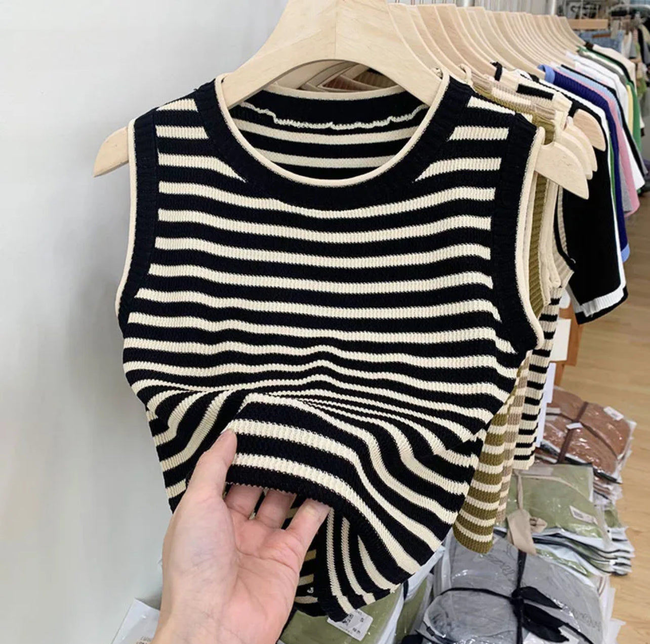 Strip tank top