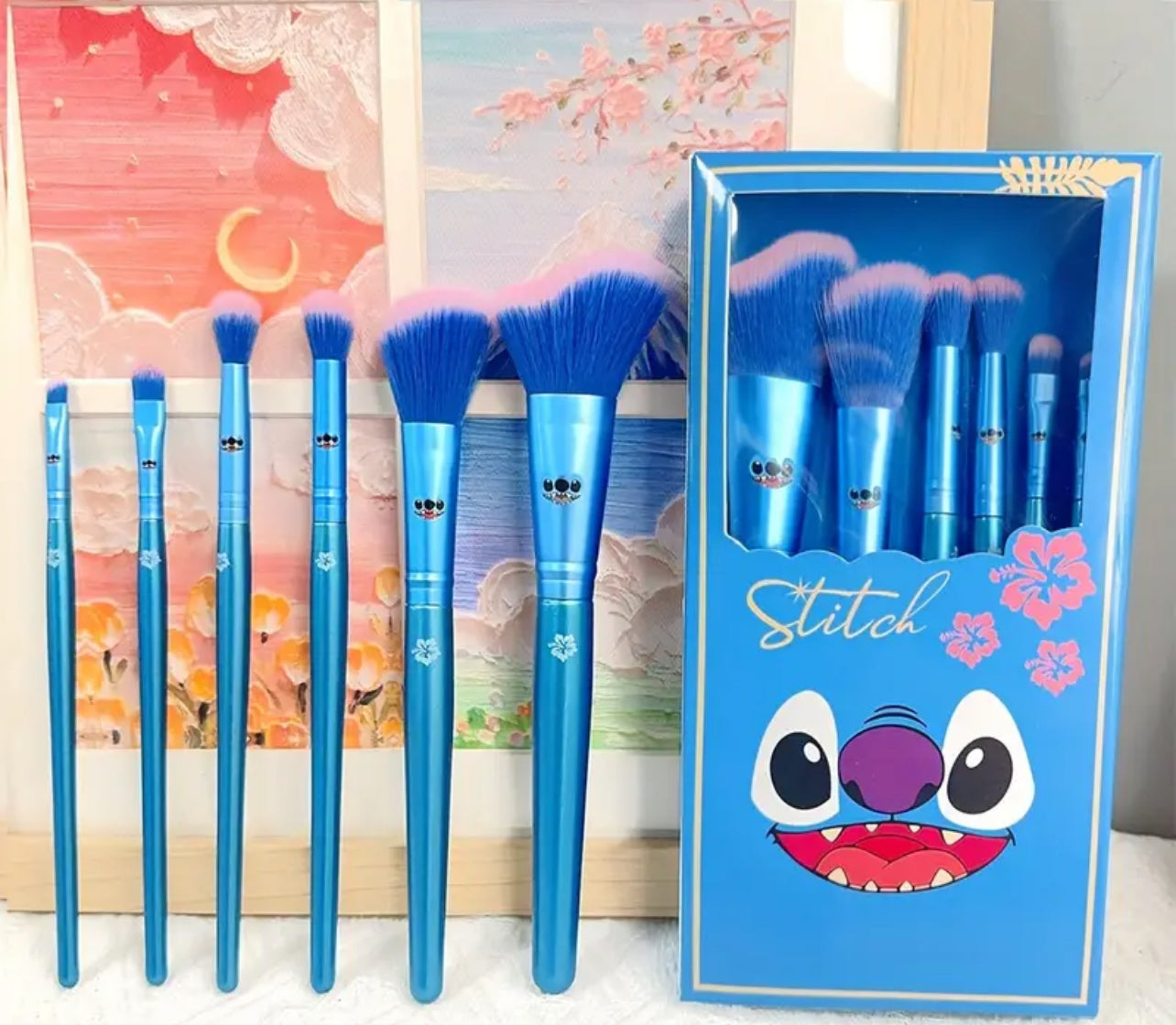 Girls hello kitty & Stitch make up brushes * pre order*