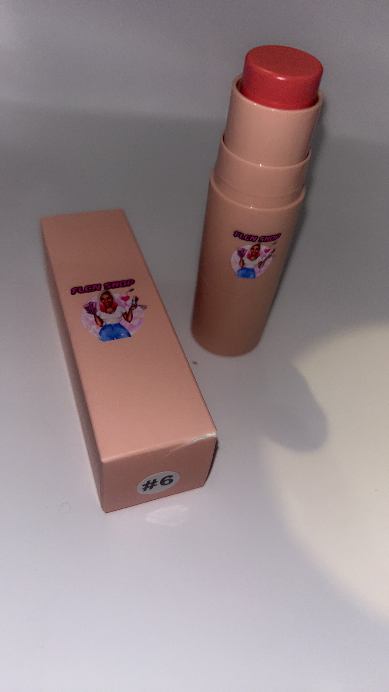 2 in 1 blusher and brush stick