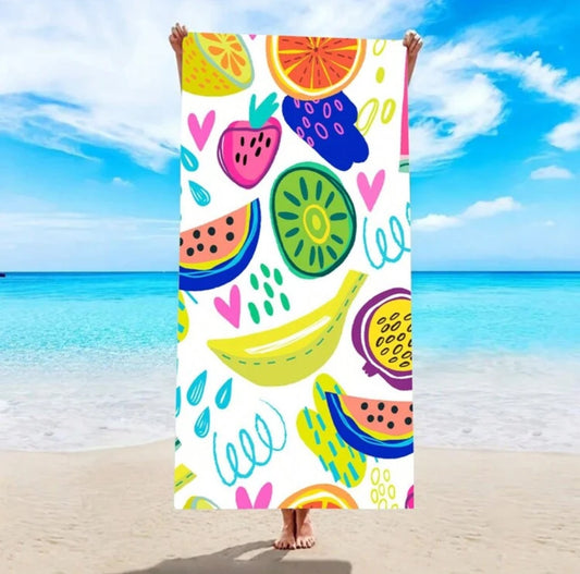 Colourful beach towel