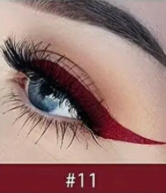 Coloured eyeliner.