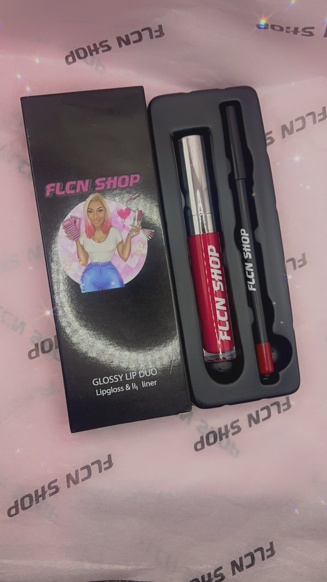 Glossy lip kit