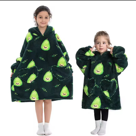 Kids oversized blanket hoodie