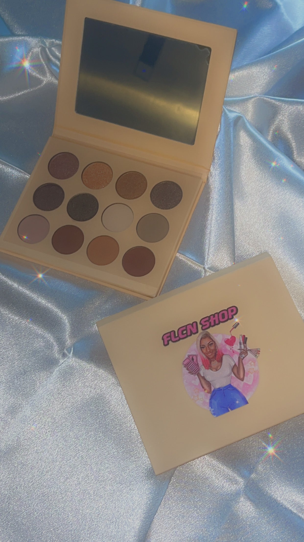 12 colours waterproof eyeshadow palette