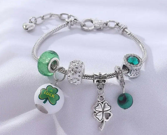 St Patrick day Charm Bracelet.