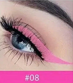 Coloured eyeliner.