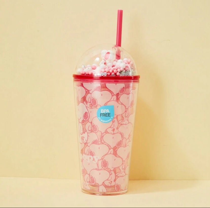 Cute cup with straw
