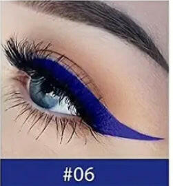 Coloured eyeliner.