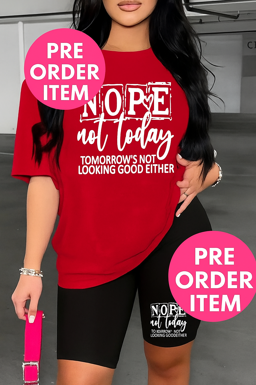 Nope not today two pieces set