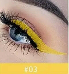 Coloured eyeliner.