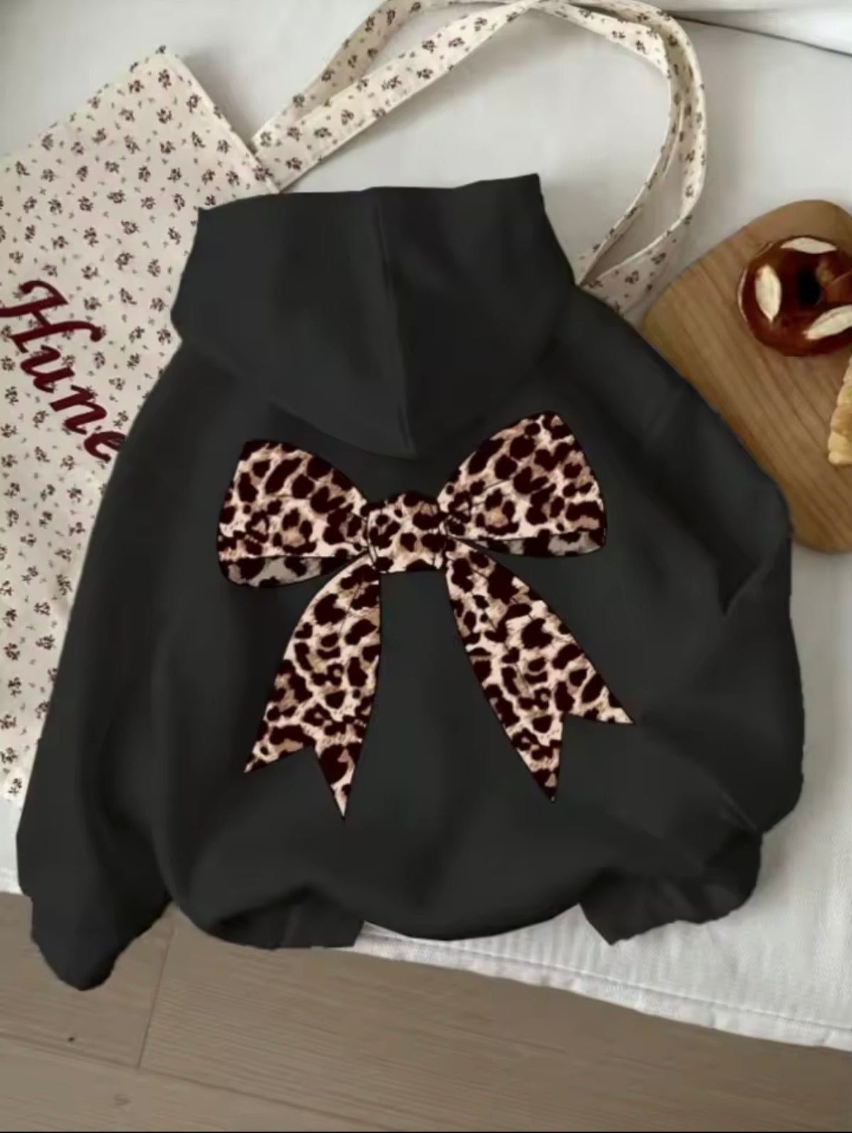Wild Bow Leopard Hoodie