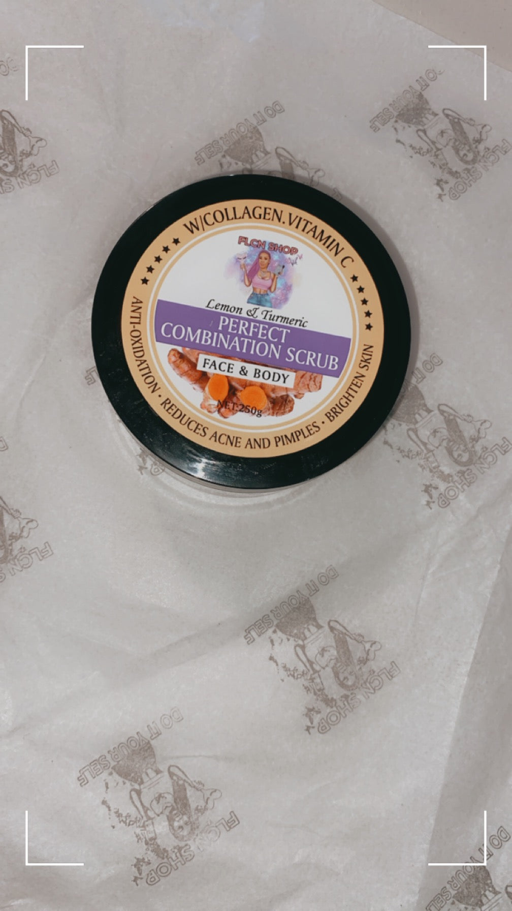 Perfect combination face & body scrub