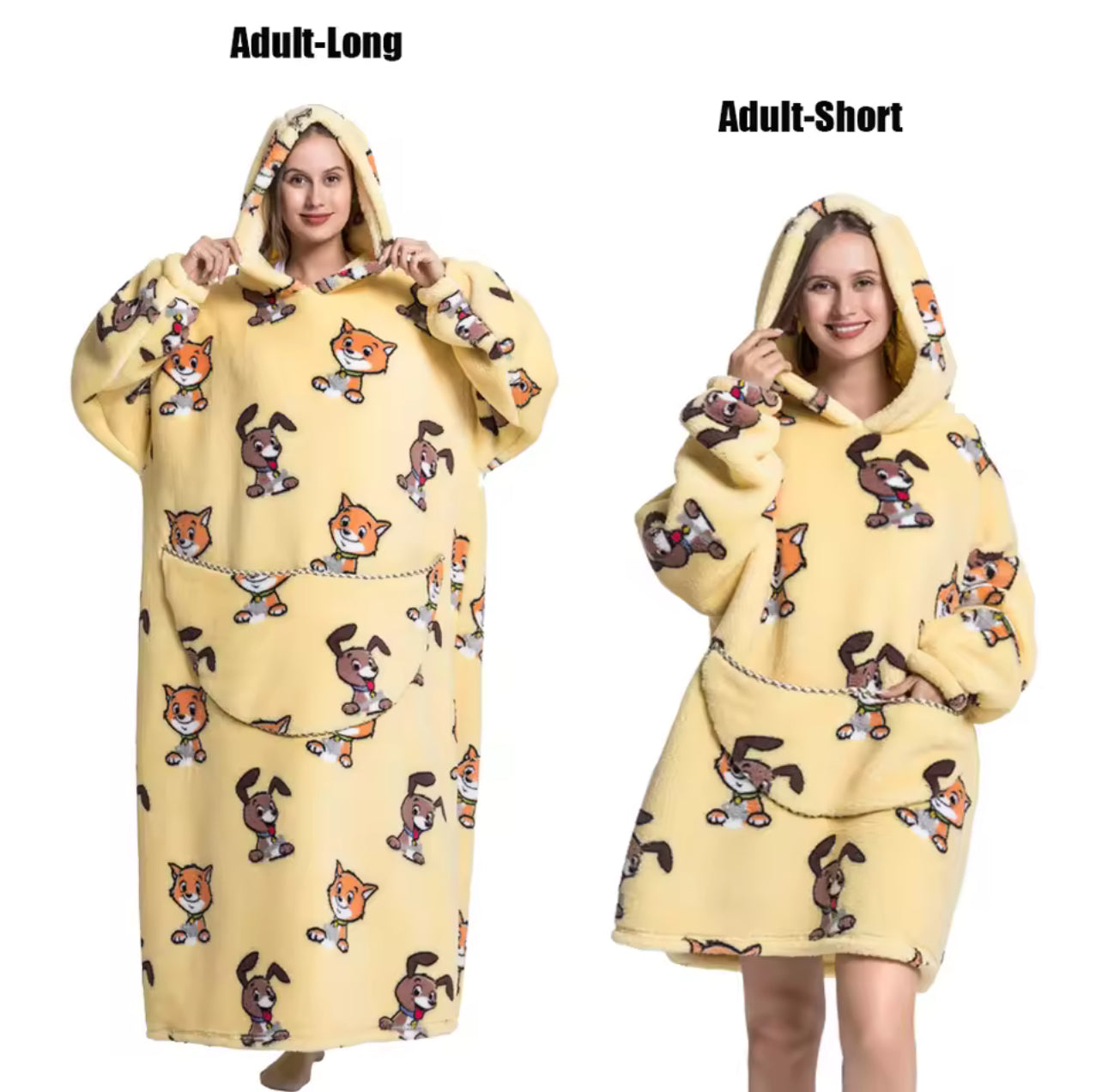 Oversized unisex blanket hoodies ( long and short available )