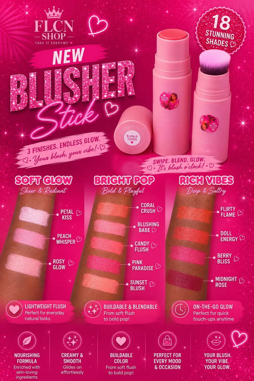 Blusher stick