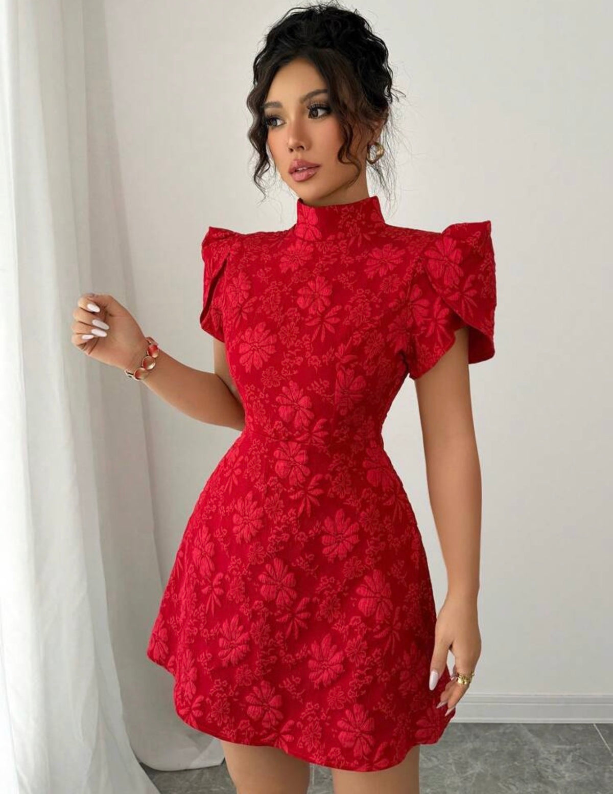 Scarlet Bow Christmas Mini Dress