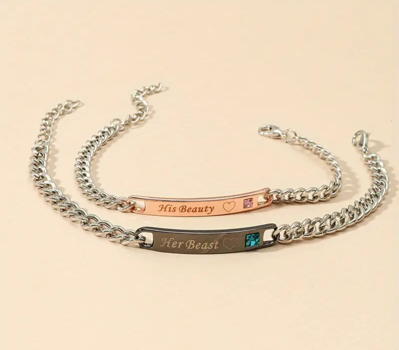 Cute couple bracelets