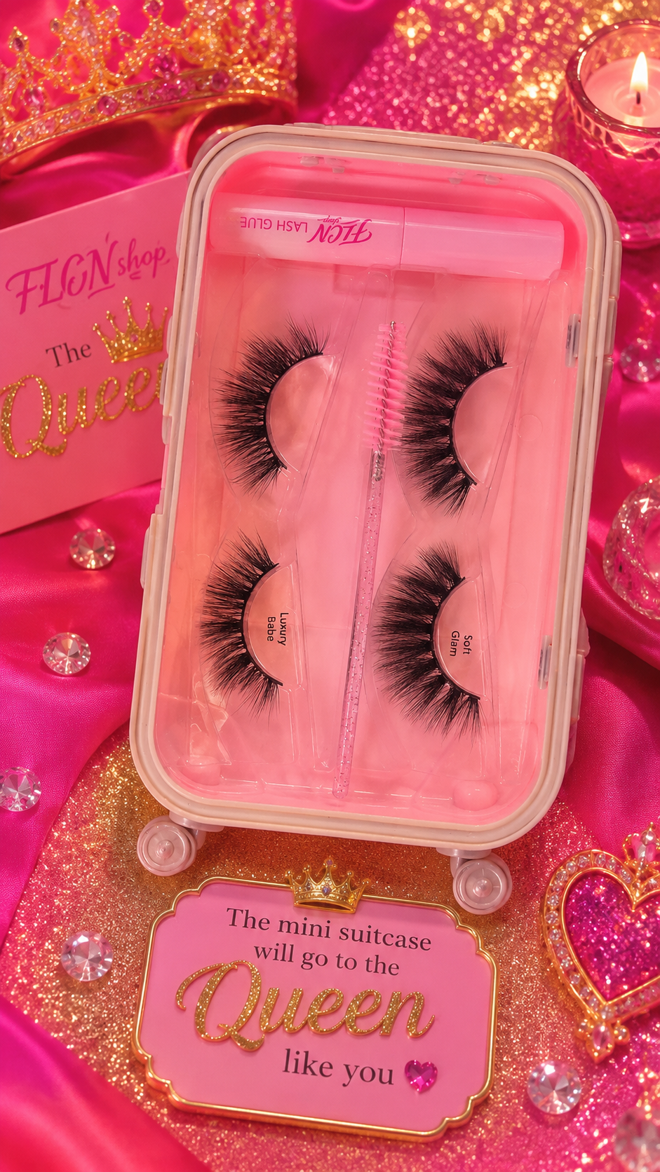 Mini suitcase lash kit