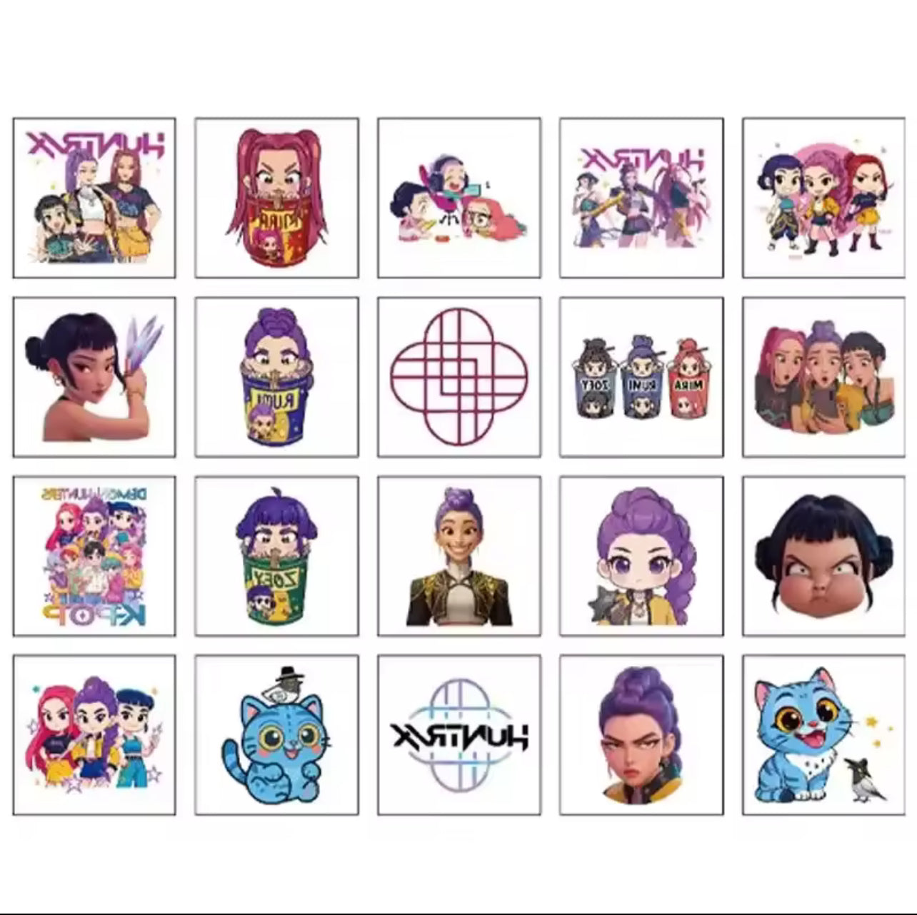 K-pop temporary tattoo