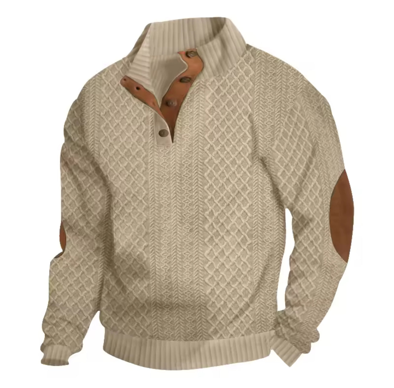 Flagship men’s jacquard winter jumper