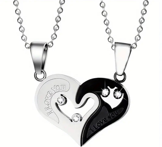 Cute couple necklaces