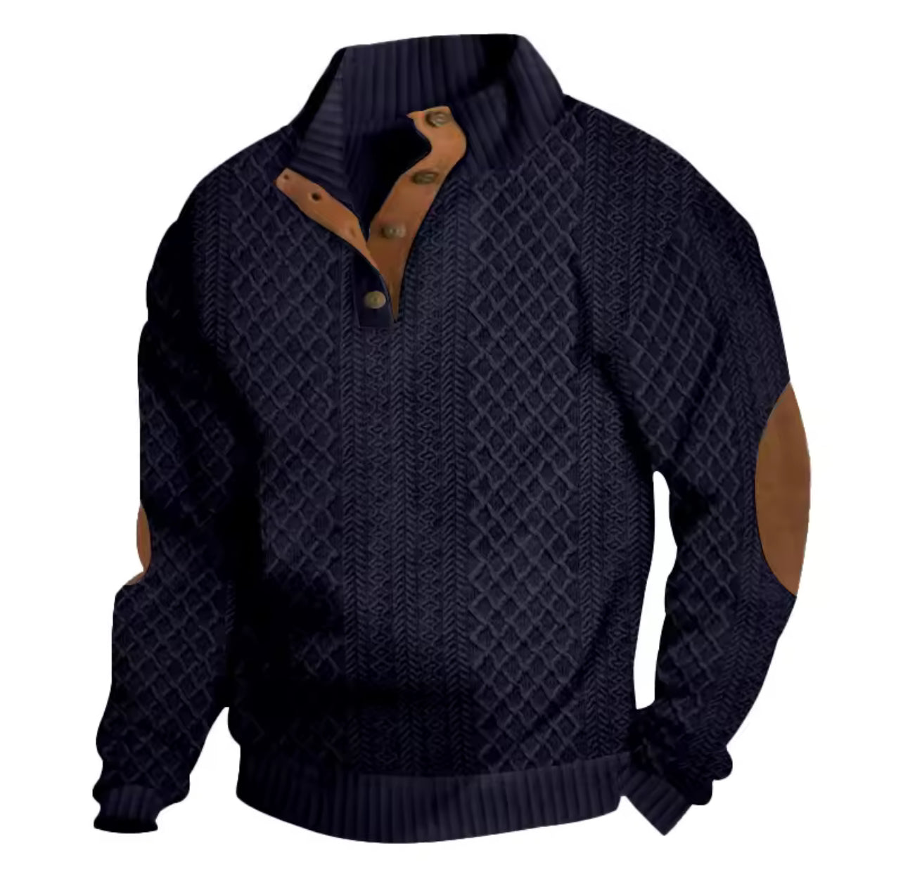 Flagship men’s jacquard winter jumper
