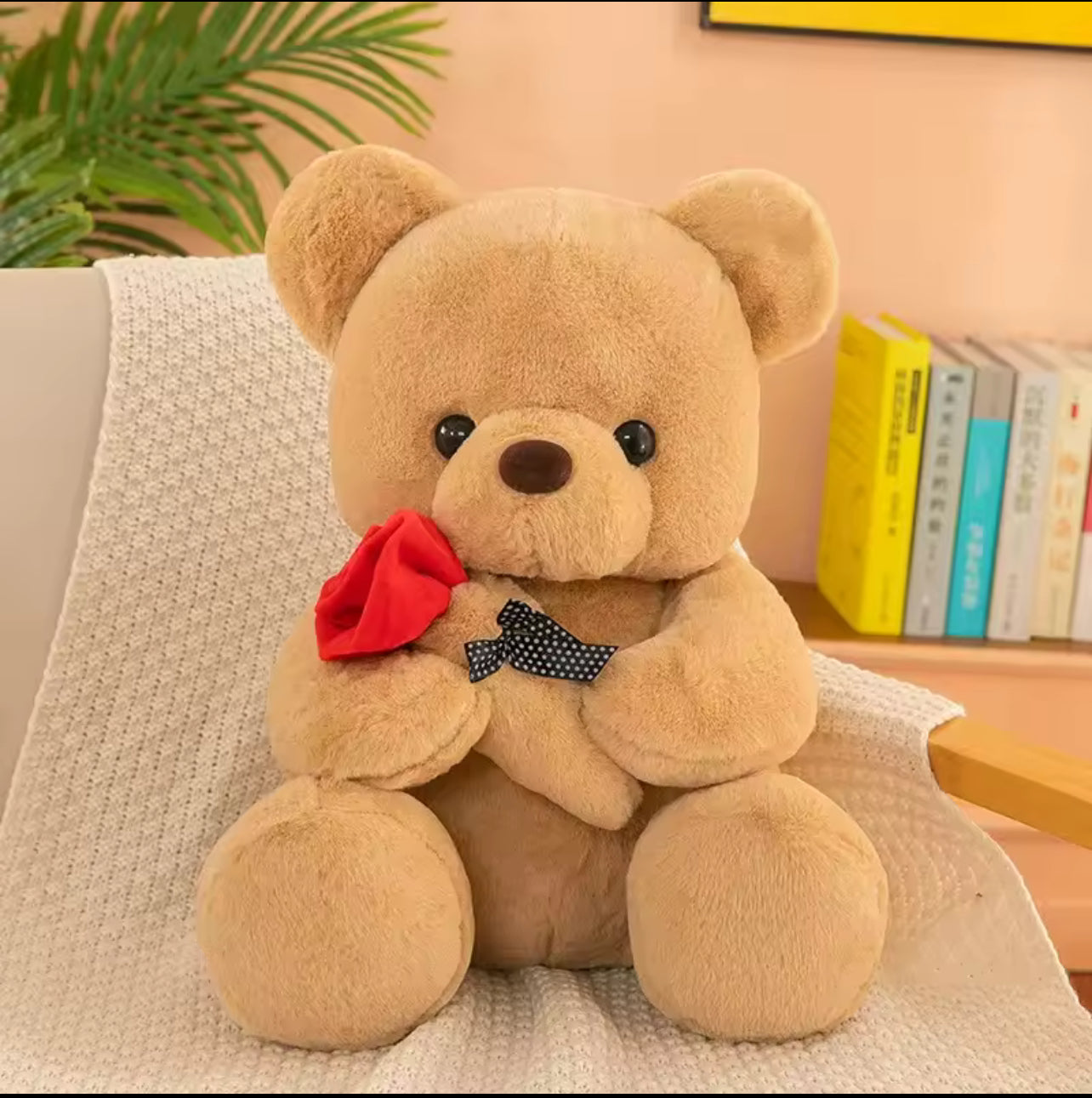 Teddy bear with rose *pre order*