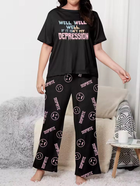 Plus size Well well….. ladies pyjamas