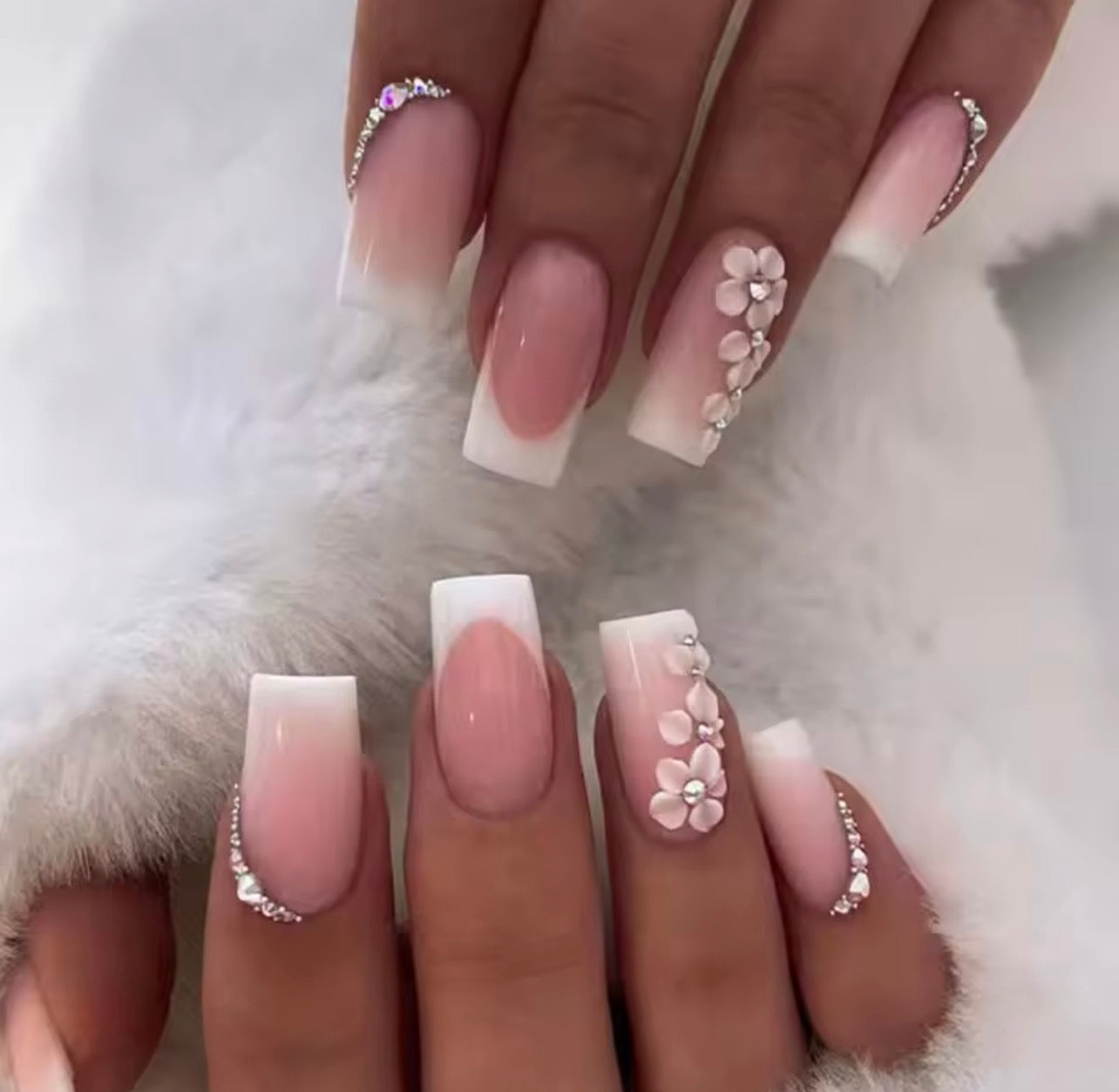 White weddings nails