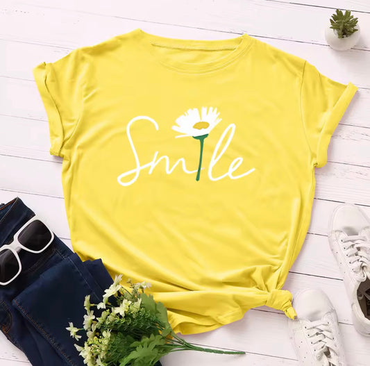 Smile with sunflower T-shirt