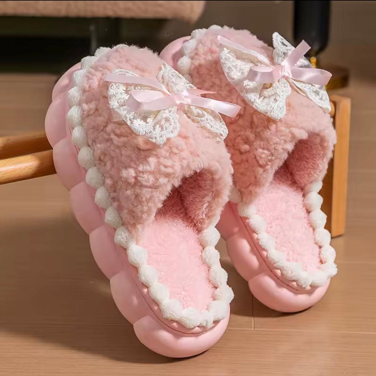 Lace Cloud Slippers