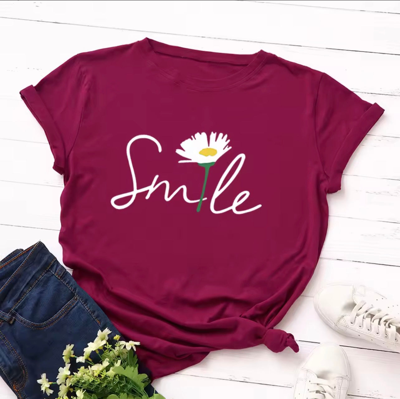 Smile with sunflower T-shirt